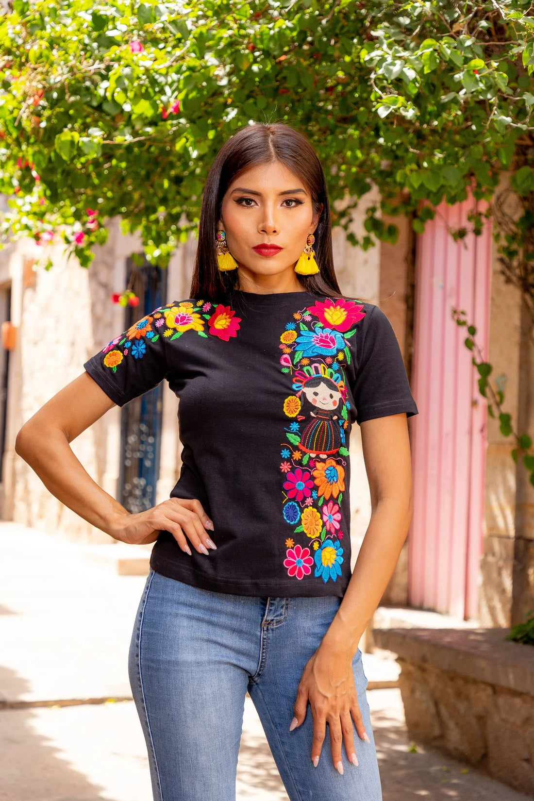 Hippie-Boho Style Top Floral T-Shirt